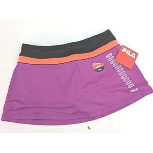 Fila Color Block Skort with Back zippered Key pocket choice color Size XL New